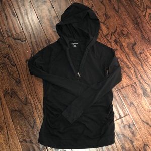 Black Maternity Hoodie